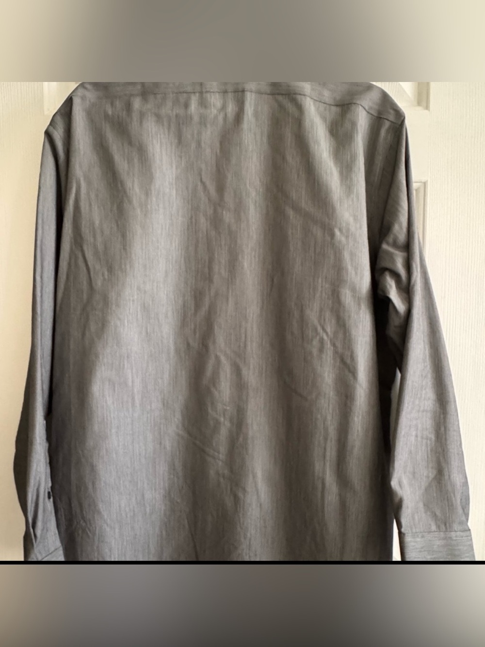 Calvin Klein Gray Micro-Textured Dress Shirt - Picture 4 of 5